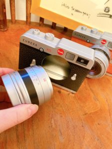 エウレカ バレンタイン カメラ缶 望遠レンズ