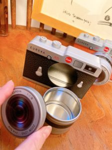 エウレカ バレンタイン カメラ缶 望遠レンズ