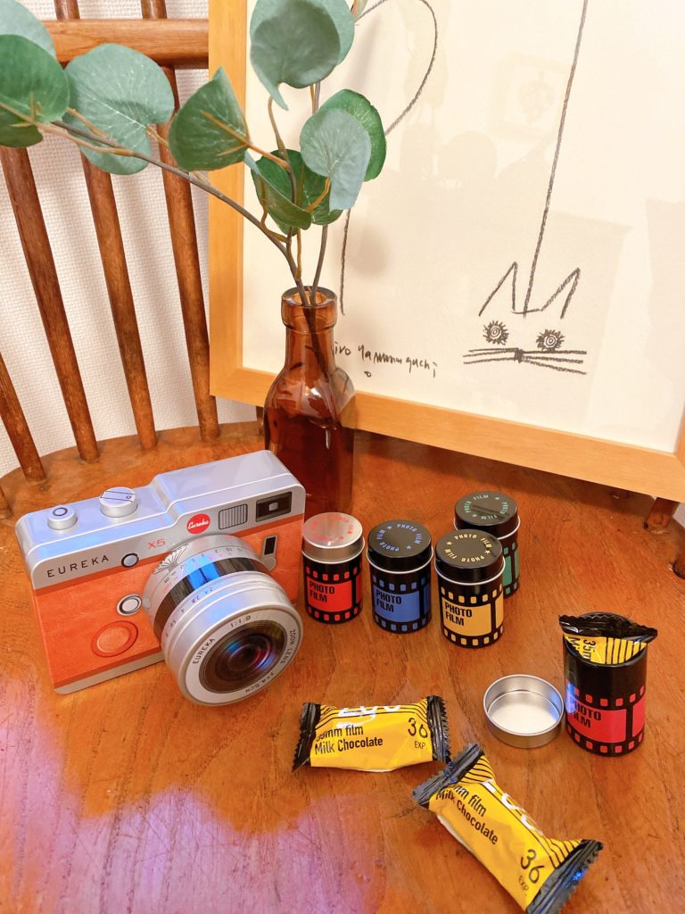 エウレカ バレンタイン チョコ カメラ缶 バレンタインギフト