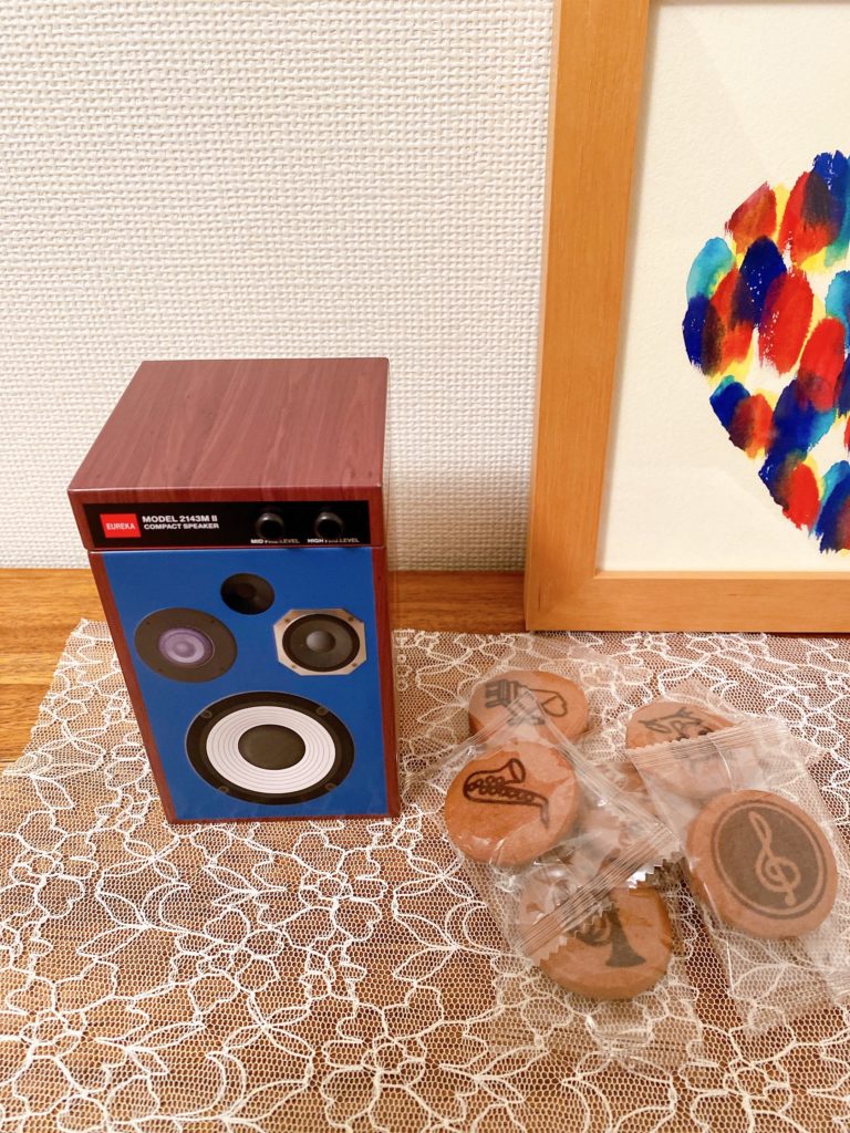 エウレカ　バレンタイン　オーディオスピーカー缶