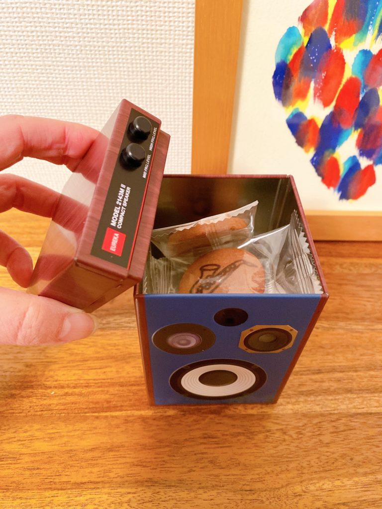 エウレカ　バレンタイン　オーディオスピーカー缶