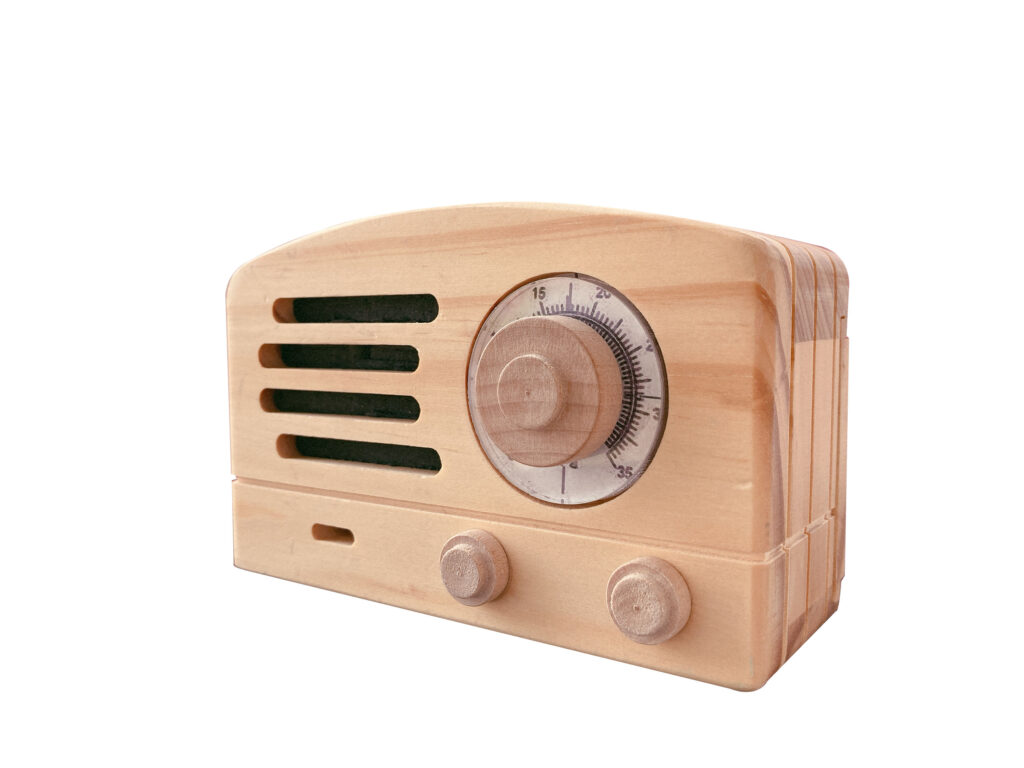 ラジオ 木箱 レトロ インテリア