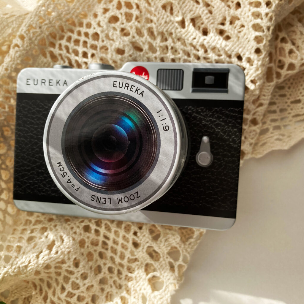 カメラ缶（望遠レンズ）ブラック