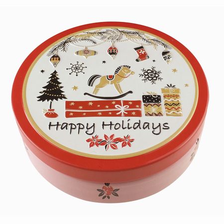 クリスマスサークル缶 ギフト用お菓子の専門店 株式会社エウレカ