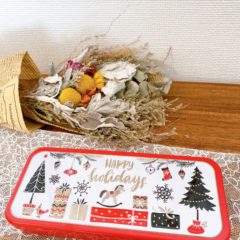 エウレカのクリスマス商品　クリスマスペンケース缶のご紹介