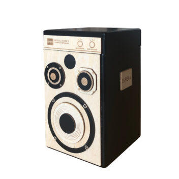 ※EC限定・お菓子なし※オーディオスピーカー＜L＞木箱　（ブラック）