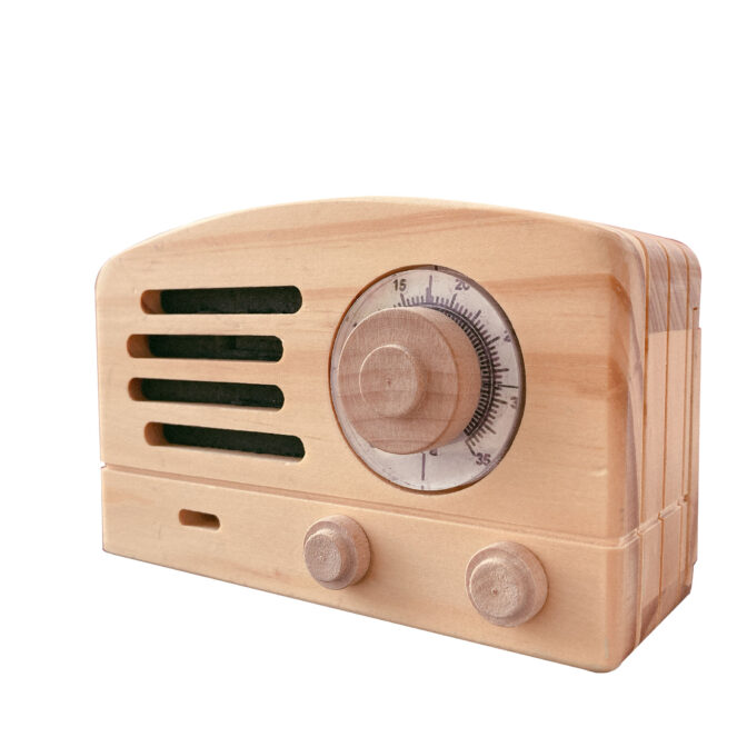 ラジオ　木箱　レトロ　インテリア