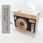 インスタントカメラ木箱　プラスチックケース入り