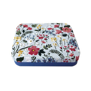 フラワーギフトミニ缶（ブルー）