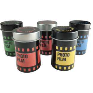 ※EC限定・お菓子なし※写真フィルム缶(５個セット）