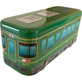 電車缶(グリーン)