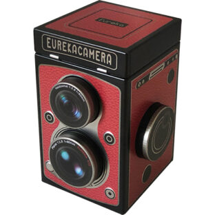 ※EC限定・お菓子なし※レフレックスカメラ缶（レッド）