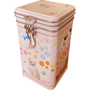 【2026年2月5日以降販売開始予定】キャットキャニスター缶（スプリング）ピンク