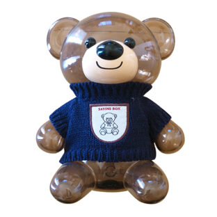 ベア　マネーバンク　（ブルー）