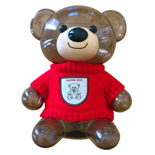 ベア　マネーバンク　（レッド）