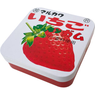 マルカワ　いちご　フーセンガム缶