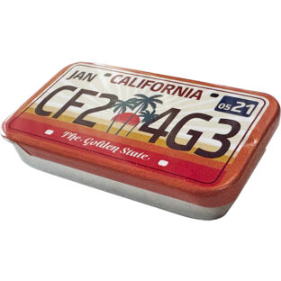 【2025年12月末販売開始予定】ミニ　ナンバープレート缶(CA）