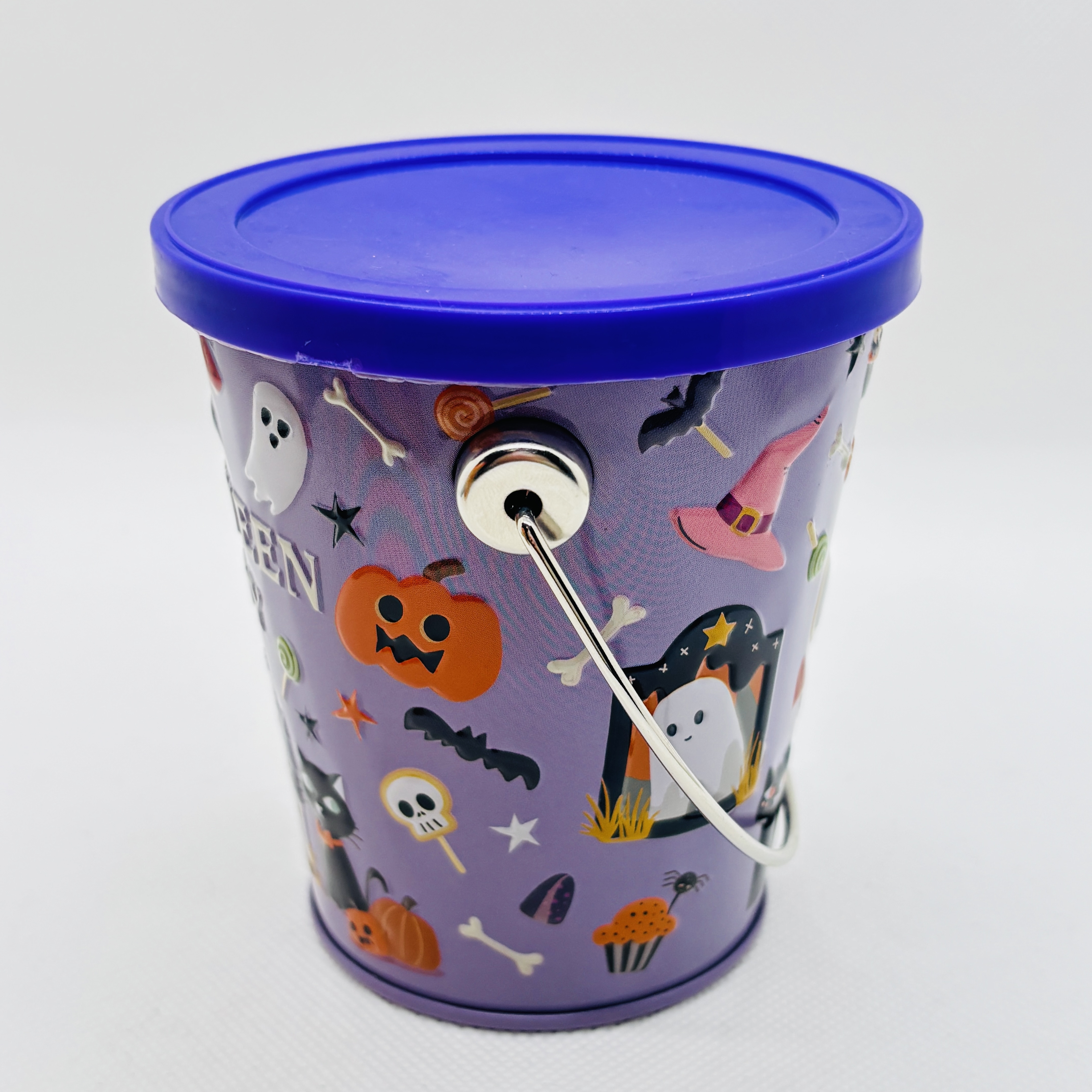 2026年8月下旬以降販売開始予定】ハロウィン バケツ缶（パープル